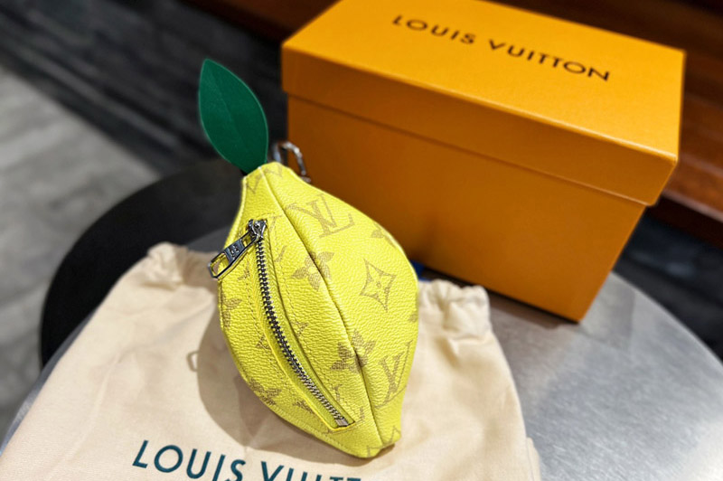 Louis Vuitton M81197 LV Lemon Pouch in Yellow Monogram coated canvas