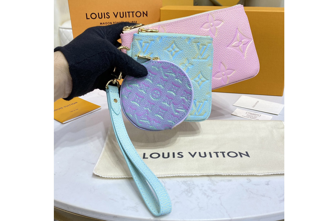 Louis Vuitton M81293 LV Trio Pouch in Monogram Empreinte leather