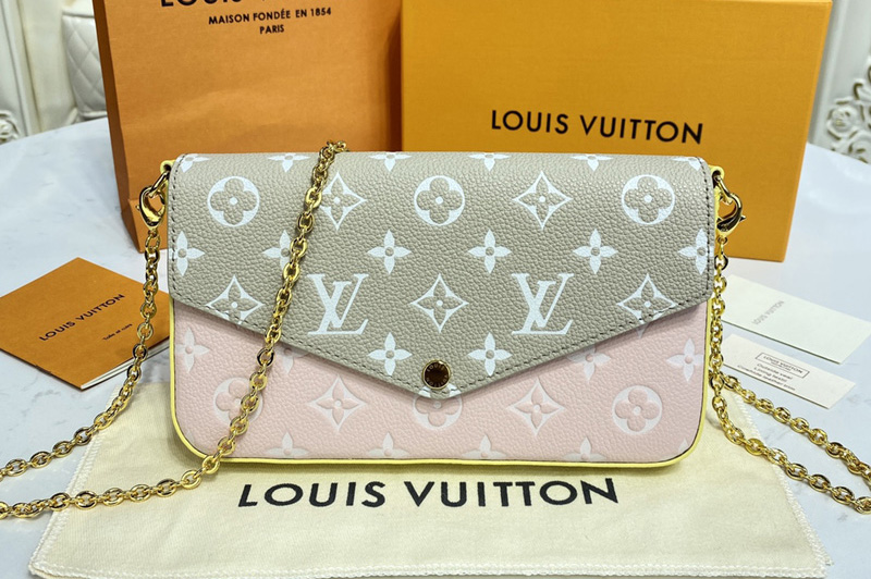 Louis Vuitton M81359 LV Félicie Pochette Bag on Monogram Empreinte leather