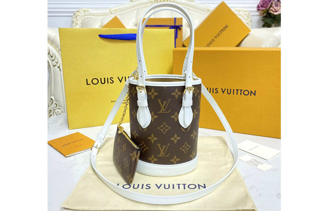 Louis Vuitton M81489 LV Nano Bucket Bag in Monogram Canvas