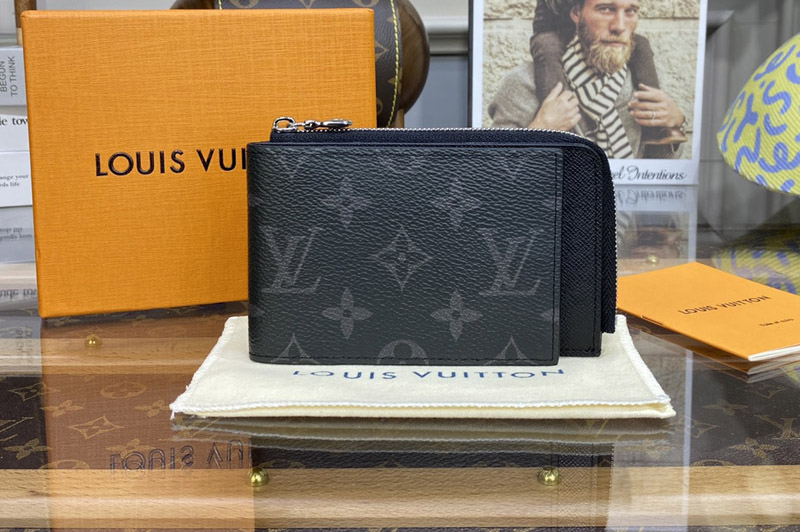 Louis Vuitton M81568 LV Hybrid wallet in Monogram Eclipse canvas