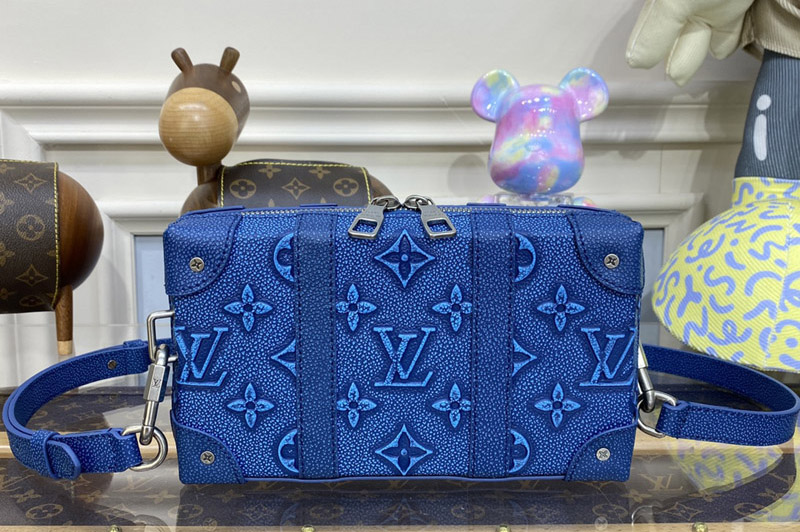 Louis Vuitton M81776 LV Soft Trunk Bag in Blue Cowhide leather
