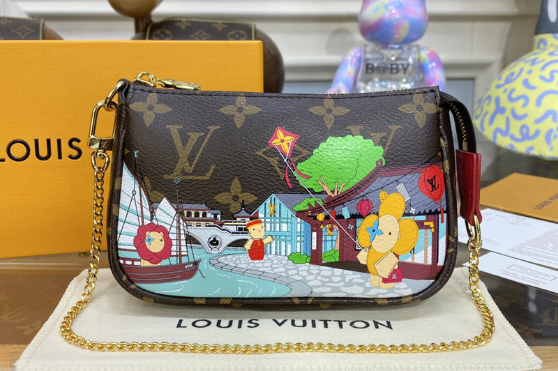 Louis Vuitton M81633 LV Mini Pochette Accessoires in Monogram canvas
