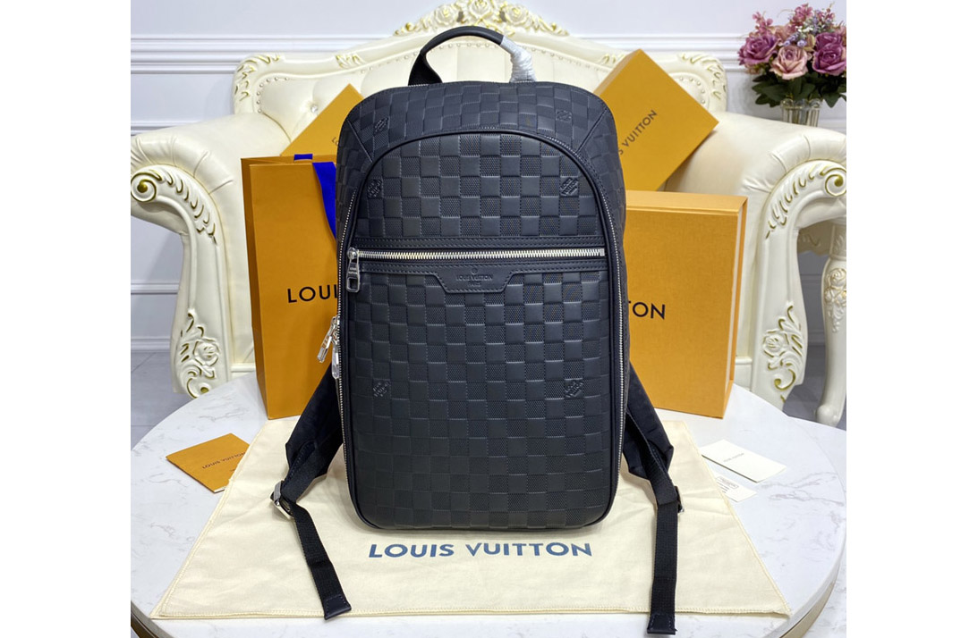 Louis Vuitton N45287 LV Michael Backpack NV2 in Damier Infini Onyx leather