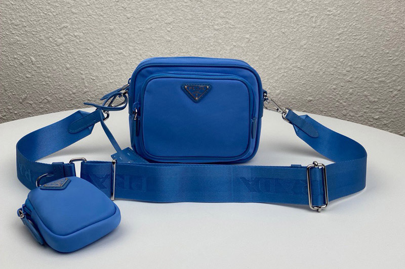 Prada 1BH153 Prada Re-Edition 2005 nylon bag in Blue Nylon