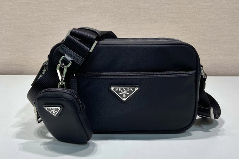 Prada 1BC167 Re-Nylon shoulder bag in Black Nylon