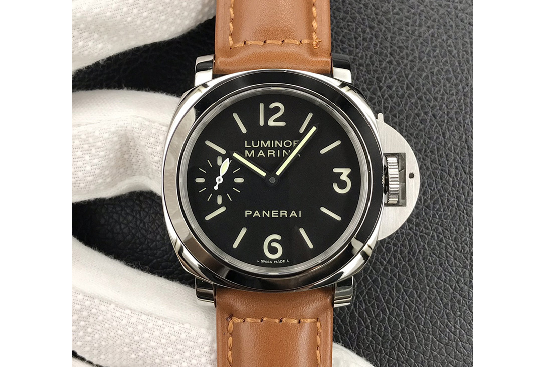 Panerai PAM 111 HWF Factory on Brown Lether Strap Aisan 6497-2