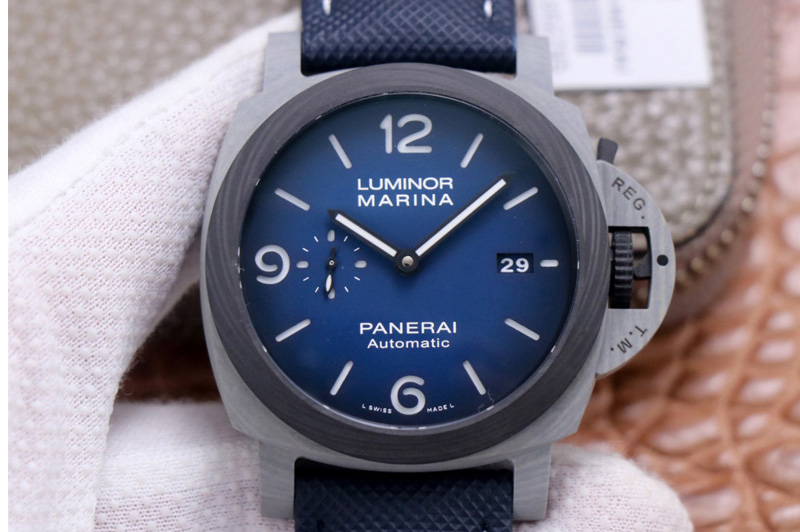 Panerai PAM 1663 Carbotech VSF 1:1 Best Edition Blue Dial on Blue Kevlar Composite Strap P.9010 Clone