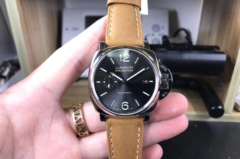 Panerai PAM 904 Luminor Due VSF Best Edition Gray Dial on Brown Asso Strap AXXXIV