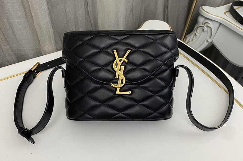 Saint Laurent 710080 YSL JUNE BOX BAG IN QUILTED PATENT LEATHER