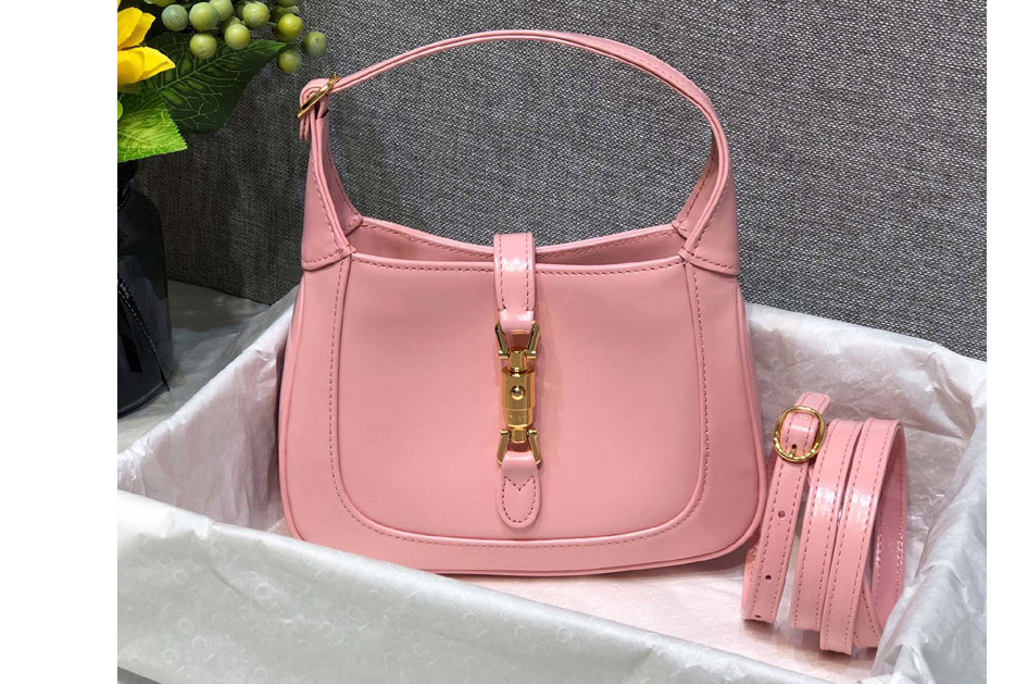 Gucci ‎637092 Jackie 1961 mini shoulder bag in Pink Leather