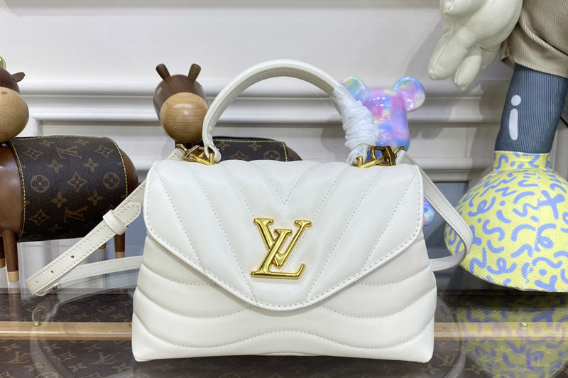 Louis Vuitton M21797 Hold Me top-handle bag in White Smooth cowhide leather