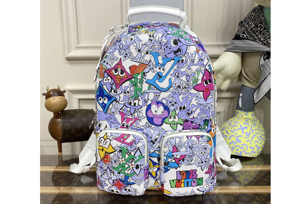 Louis Vuitton M81966 LV Multipocket Backpack in Multicolor Monogram Comics coated canvas