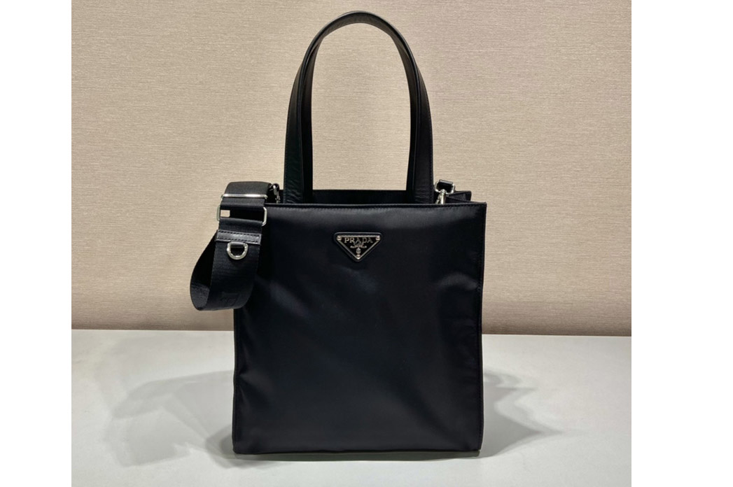 Prada 1BG426 Nylon Tote Bag in Black Nylon