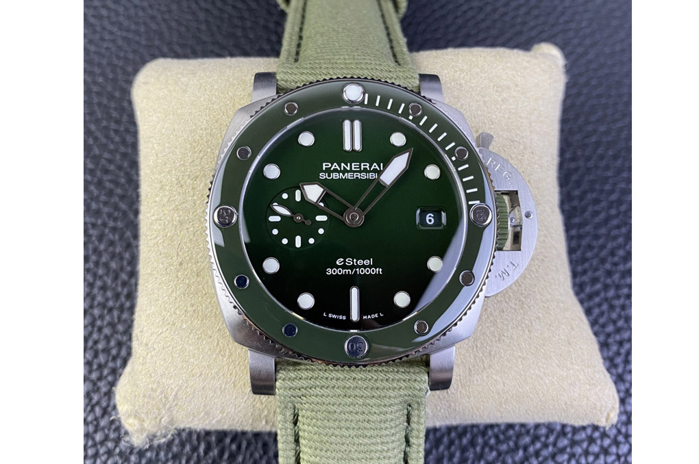 Panerai PAM1287 Y SBF 1:1 Best Edition Green Dial on Green Nylon Strap P900