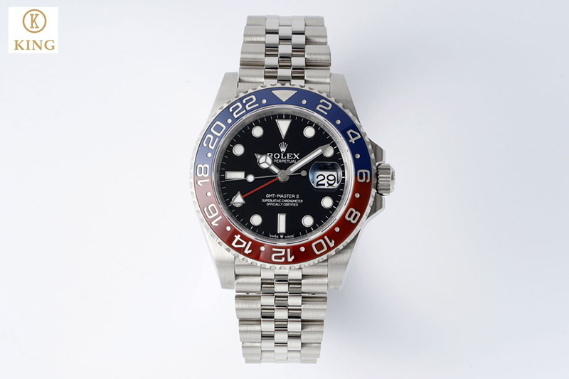 Rolex GMT Master II 126710 BLRO 904L SS KING Factory 1:1 Best Edition on Jubilee Bracelet K3285 CHS