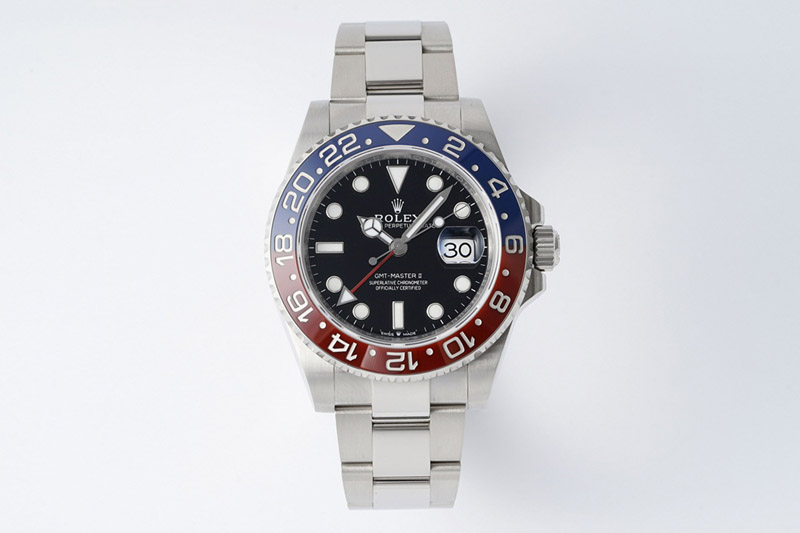 Rolex GMT Master II 126710 BLRO 904L SS KING Factory 1:1 Best Edition on Oyster Bracelet K3285 CHS