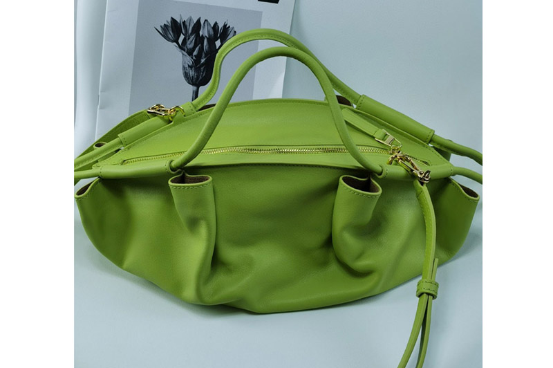 Loewe Small Paseo bag in Green shiny nappa calfskin