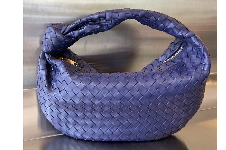 Bottega Veneta 600261 Small Jodie Bag in Purple Leather