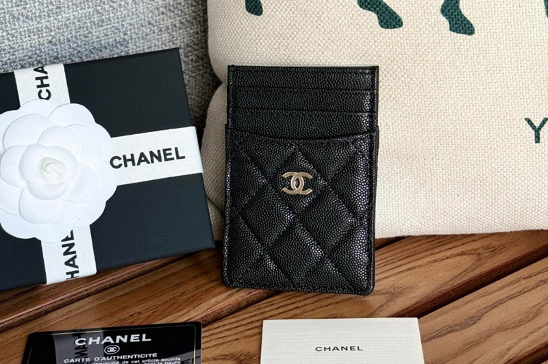 CC Card Holder in Black Leather