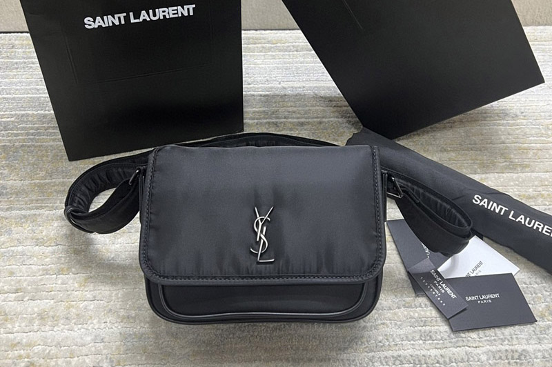 Saint Laurent 776611 YSL NIKI SMALL MESSENGER bag IN Black NYLON