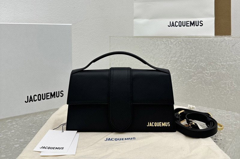 Jacquemus Crossbody flap bag in Black Leather