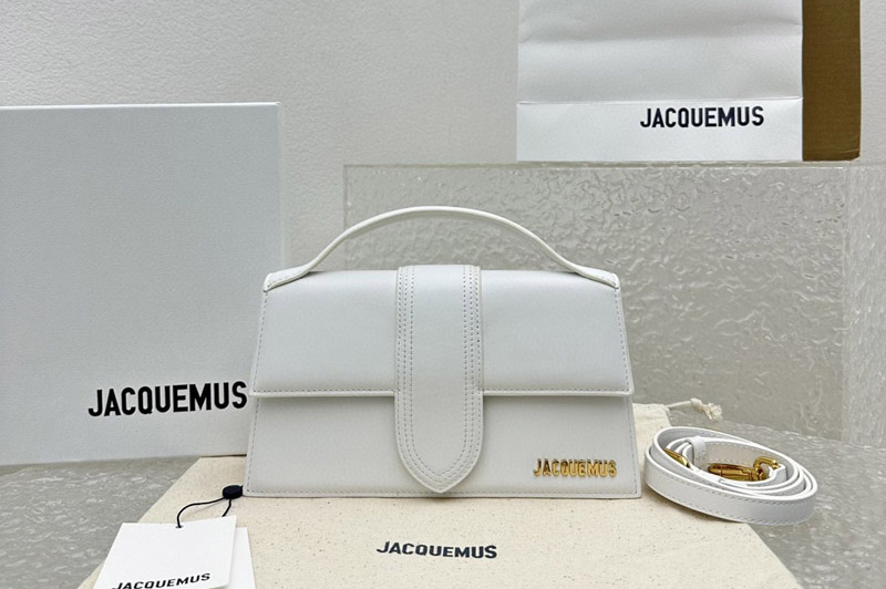 Jacquemus Crossbody flap bag in White Leather