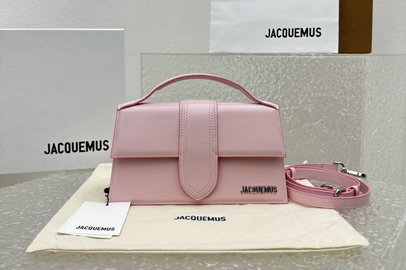 Jacquemus Crossbody flap bag in Light Pink Leather