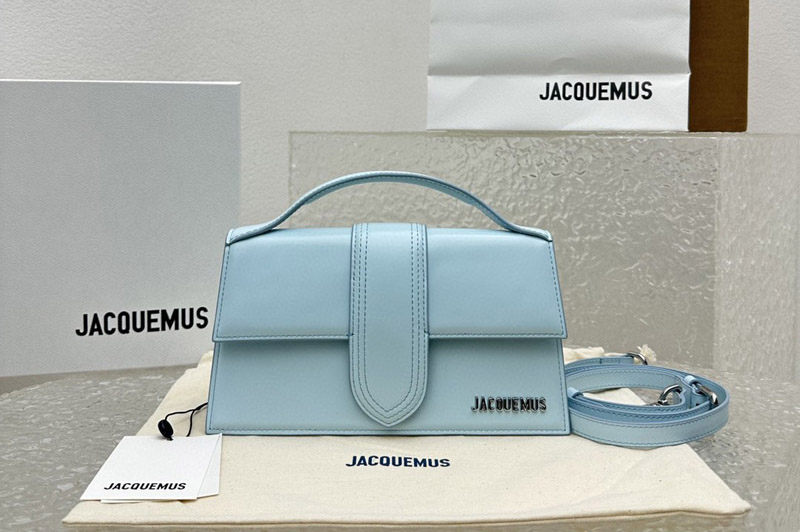 Jacquemus Crossbody flap bag in Blue Leather