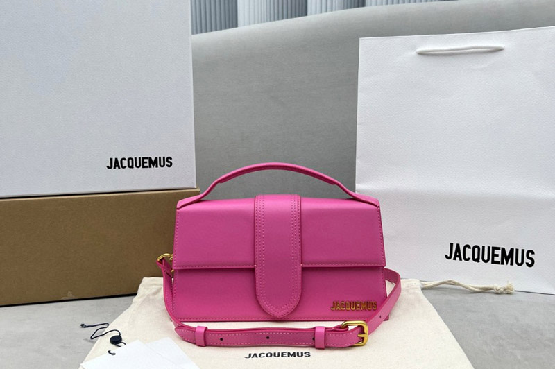 Jacquemus Crossbody flap bag in Pink Leather