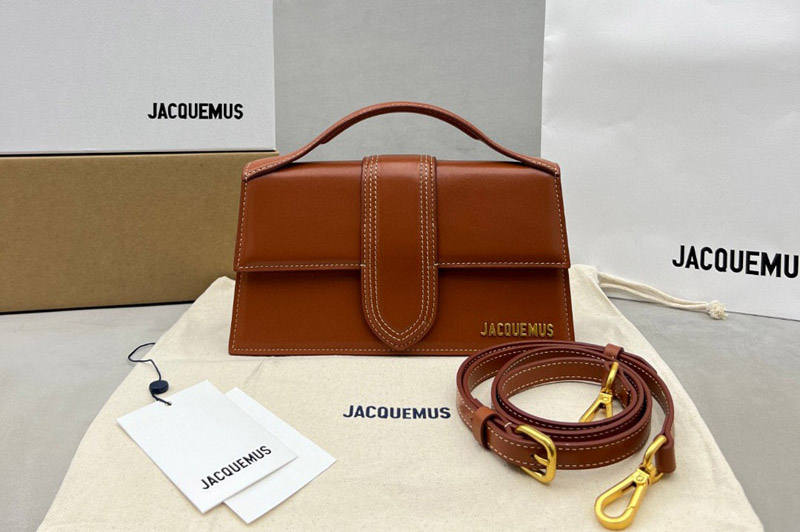 Jacquemus Crossbody flap bag in Brown Leather