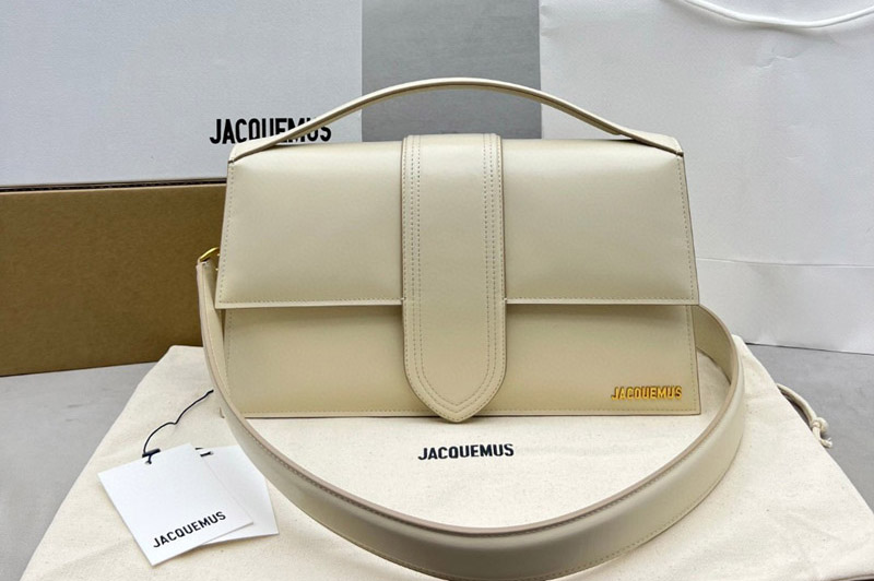 Jacquemus flap bag in Cream Leather