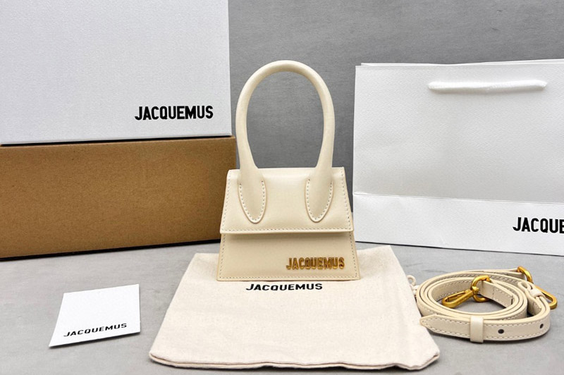 Jacquemus Signature mini handbag in Cream Leather