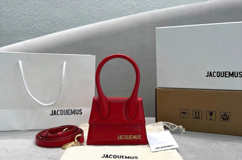 Jacquemus Signature mini handbag in Red Leather