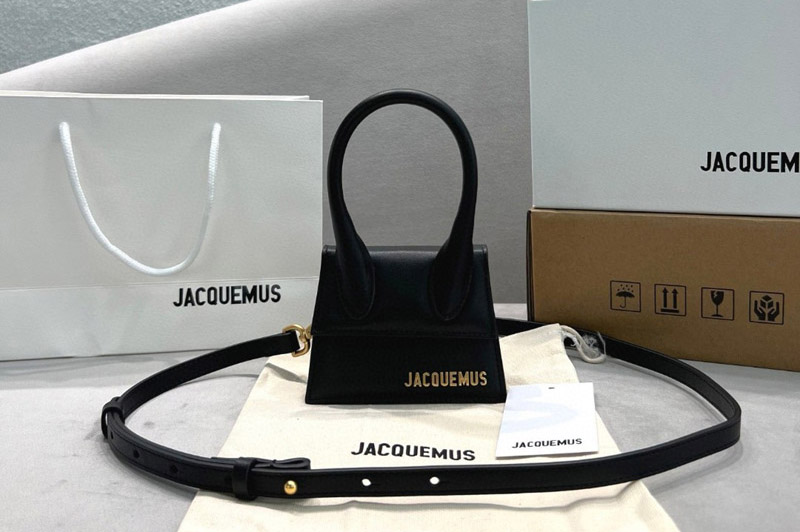 Jacquemus Signature mini handbag in Black Leather