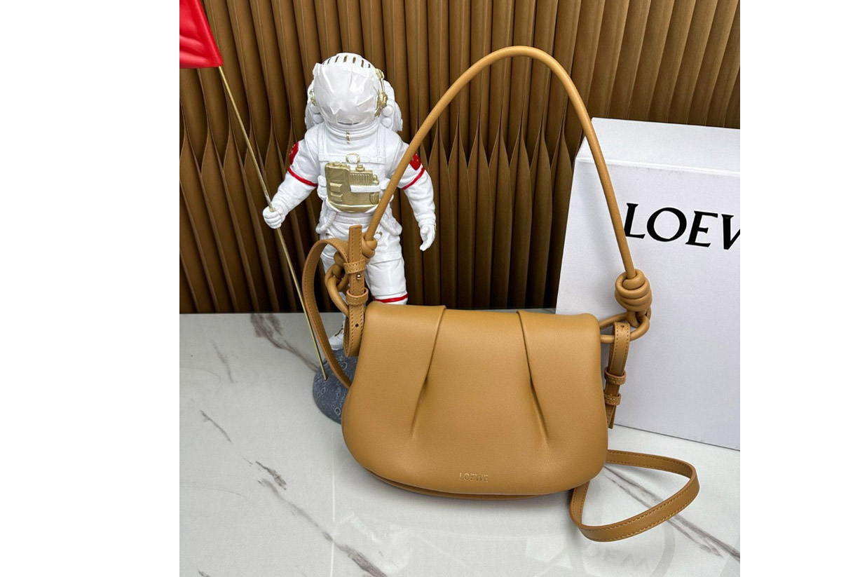 Loewe Paseo satchel in Warm Desert shiny nappa calfskin