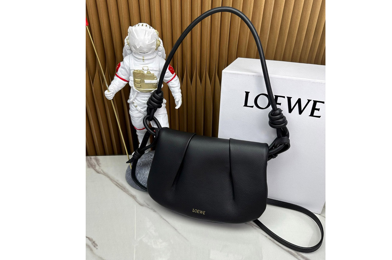 Loewe Paseo satchel in Black shiny nappa calfskin