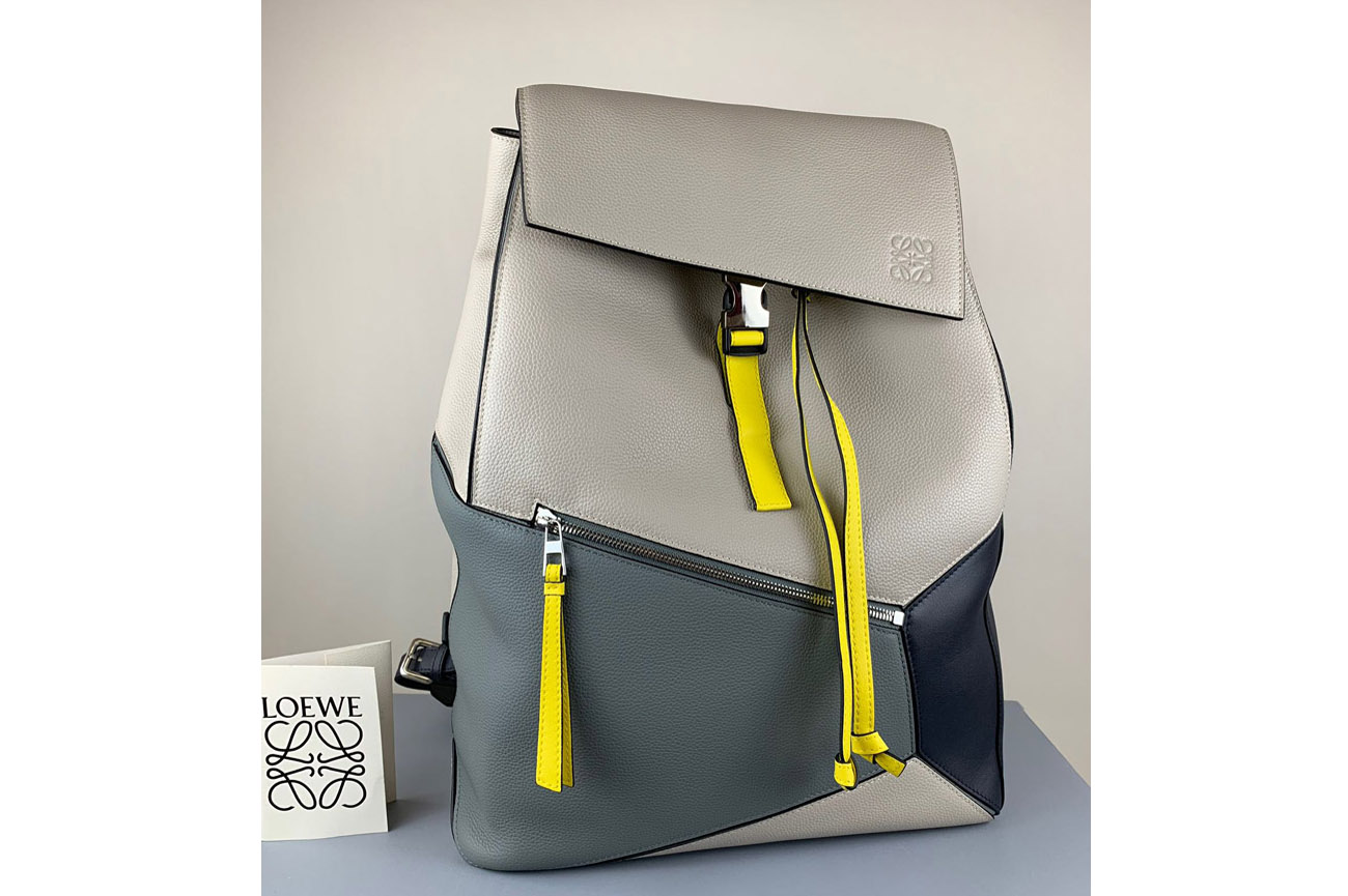 Loewe Puzzle Backpack in Multicolor Leather