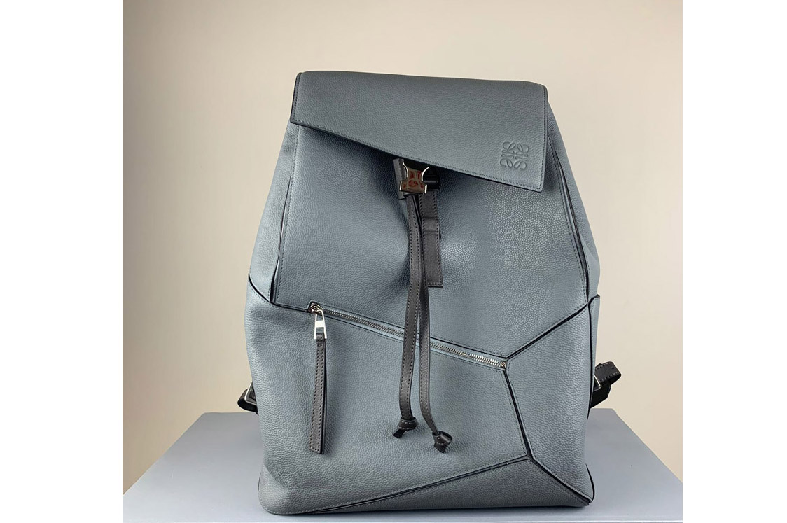 Loewe Puzzle Backpack in Grey Leather