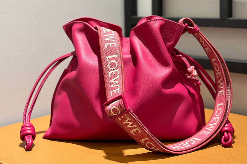 Loewe Flamenco clutch Bag in Pink nappa calfskin