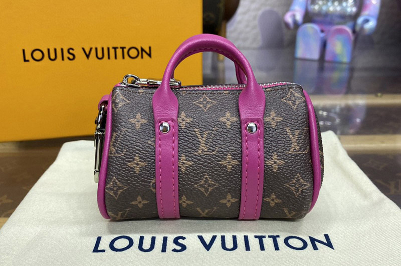 Louis Vuitton M01520 LV Colormania Mini Keepall Pouch in Monogram canvas With Pink