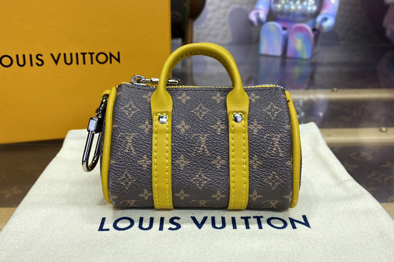 Louis Vuitton M01523 LV Colormania Mini Keepall Pouch in Monogram canvas With Yellow