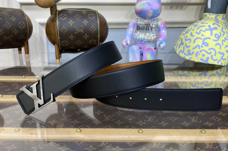 Louis Vuitton M0630S LV Rays 40MM Reversible Belt in Black/Brown calf leather