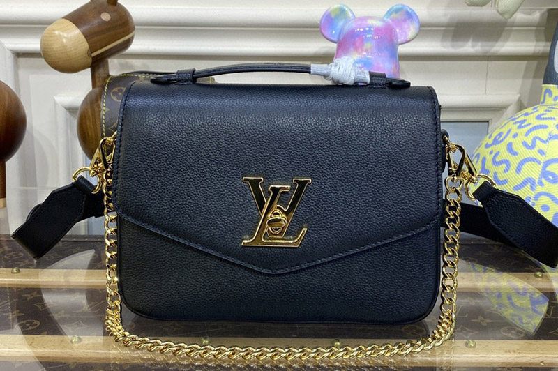 Louis Vuitton M22735 LV Oxford handbag in Black Grained calf leather