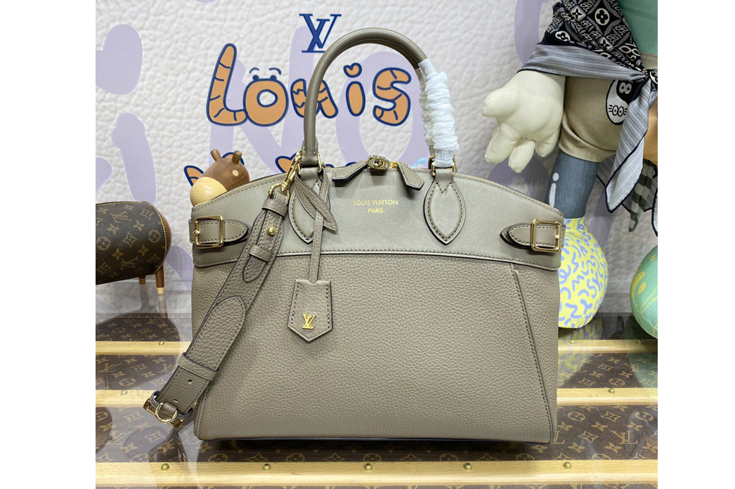 Louis Vuitton M22927 LV Lock It MM bag in Earth Taurillon leather