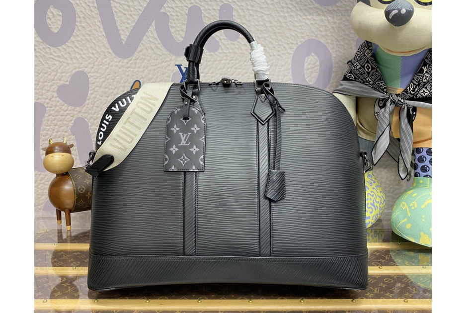 Louis Vuitton M23102 LV Alma Travel GM bag in Black Epi Soft XL calfskin