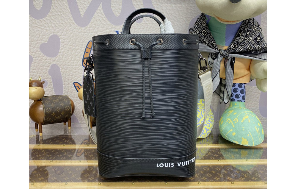 Louis Vuitton M23117 LV Maxi Noé Sling bag in Black Epi Soft XL calfskin