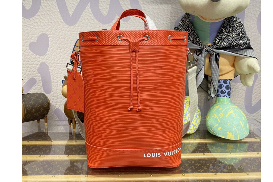 Louis Vuitton M23117 LV Maxi Noé Sling bag in Red Epi Soft XL calfskin
