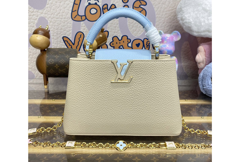 Louis Vuitton M23950 LV Capucines MM handbag in Taurillon leather