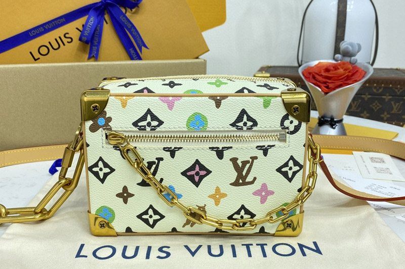Louis Vuitton M25132 LV Mini Soft Trunk bag in Vanilla Monogram Craggy coated canvas